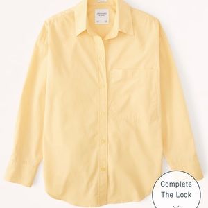 Abercrombie & Fitch Oversized Poplin Button-Up